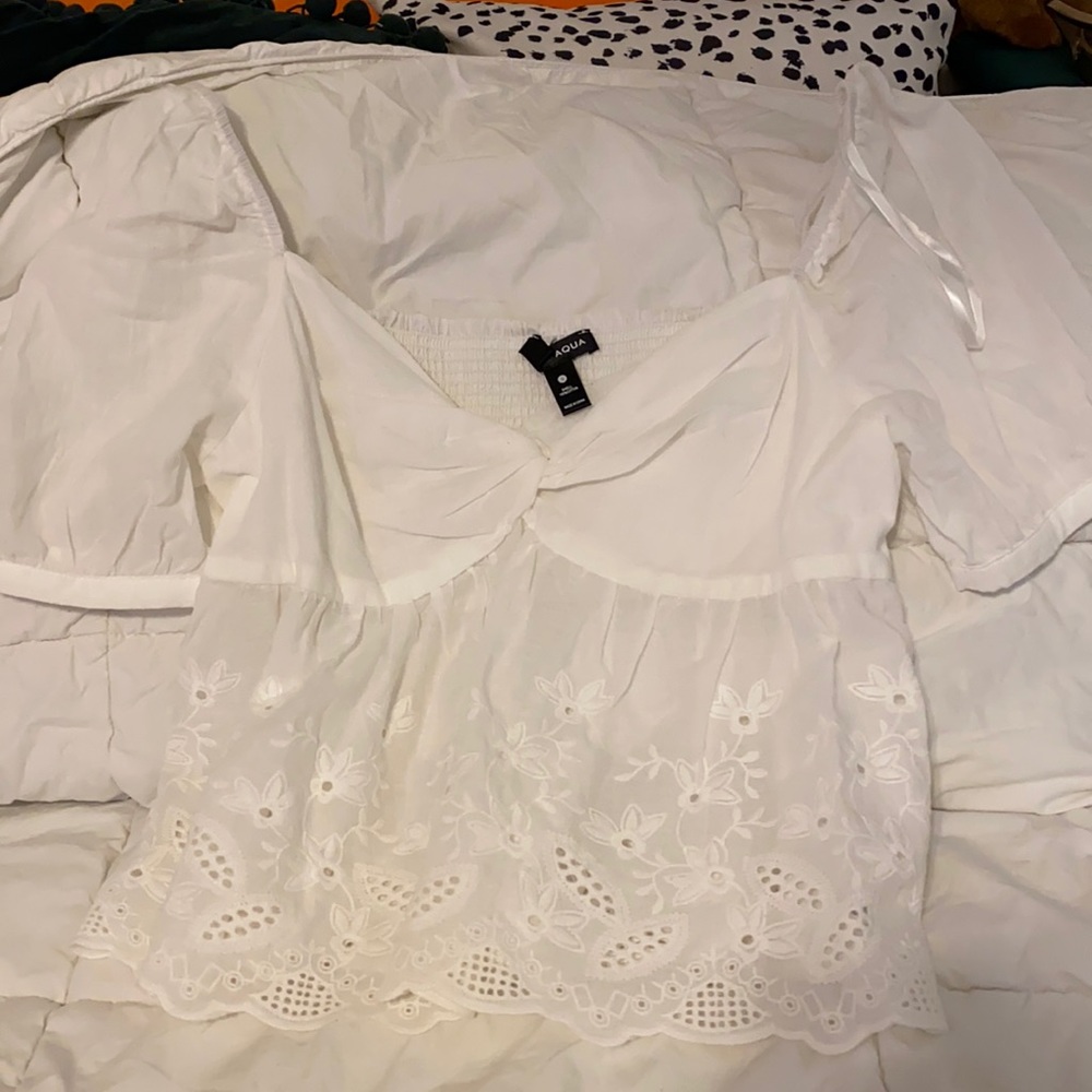 White babydoll top